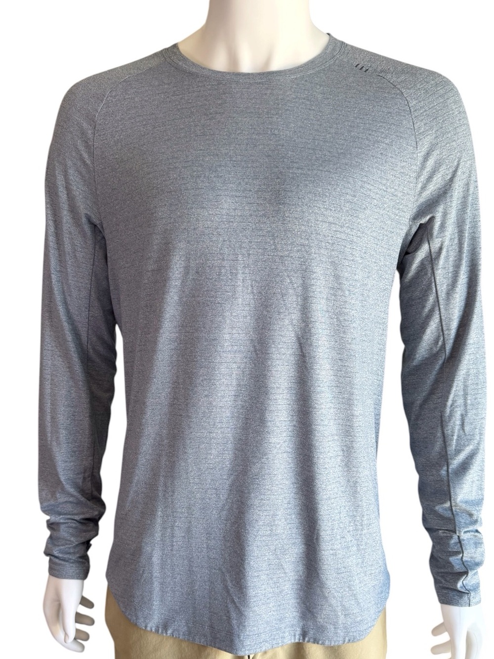 Lululemon Men’s Long Sleeve Shirt Size Large Gray Lightweight Athletic Top
